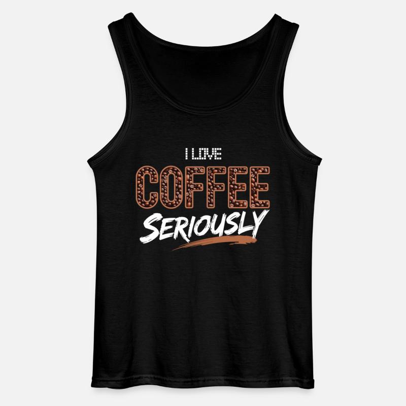 Camicia I Love Coffee - Canotta da uomo Gildan - nero