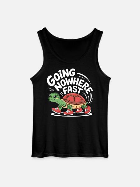 Turtle pace in style - Gildan Men’s Tank Top - black