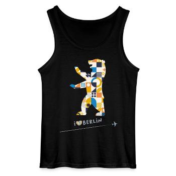Berliner Bär Berlin - Gildan Männer Tank Top - Schwarz - Vorne - AI Model Male 185 dark (185cm)