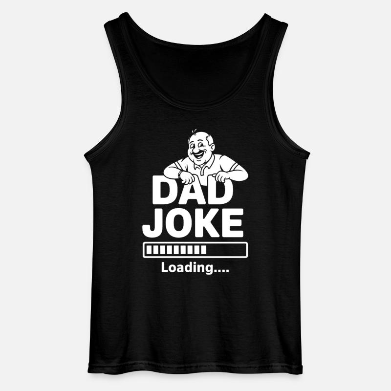 Dad Joke loading - Gildan Men’s Tank Top - black