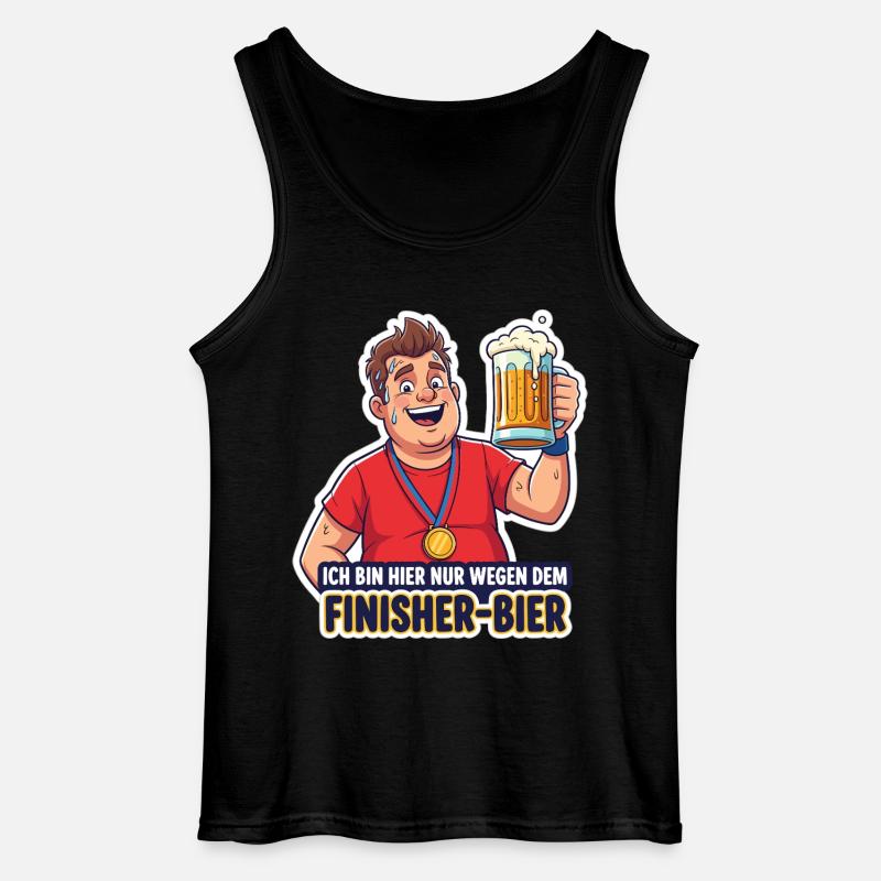Finisher-Bier - Gildan Männer Tank Top - Schwarz