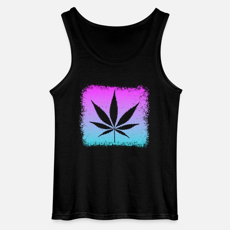 Kiffen - Gildan Männer Tank Top - Schwarz