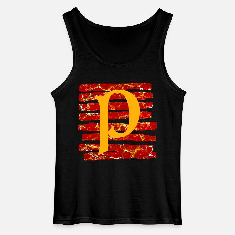 Stripes E 232 P - Gildan Men’s Tank Top - black