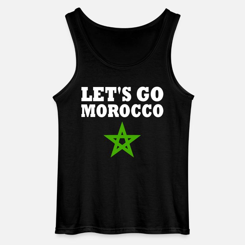 Marokko - Gildan Männer Tank Top - Schwarz