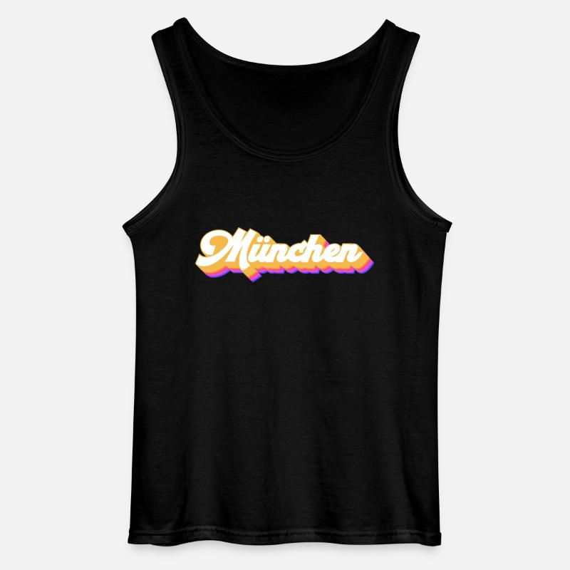 Münchnerin Münchner München - Gildan Männer Tank Top - Schwarz