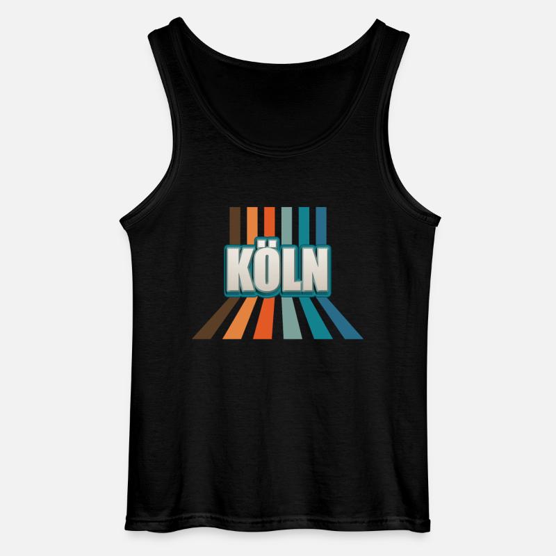 Kölnerin Kölner Köln - Gildan Männer Tank Top - Schwarz