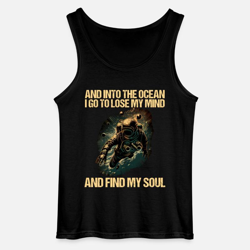 Diving Diver Diver - Gildan Men’s Tank Top - black
