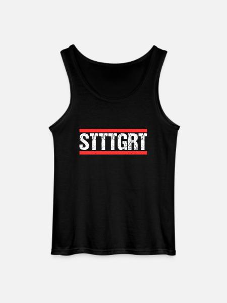 Stuttgartererin Stuttgarterer Stuttgarter - Gildan Männer Tank Top - Schwarz