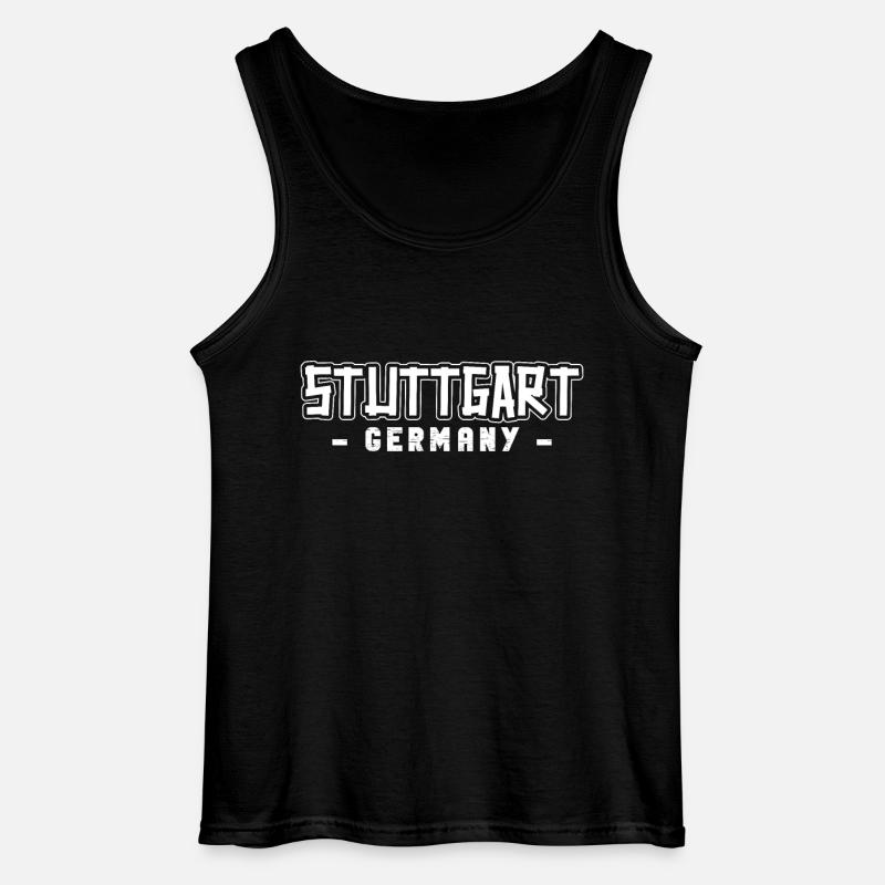 Stuttgarterin Stuttgarterer Stuttgarter - Débardeur Gildan Homme - noir