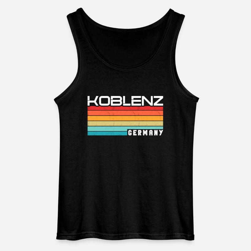 Koblenzerin Koblenzer Koblenz - Gildan Männer Tank Top - Schwarz