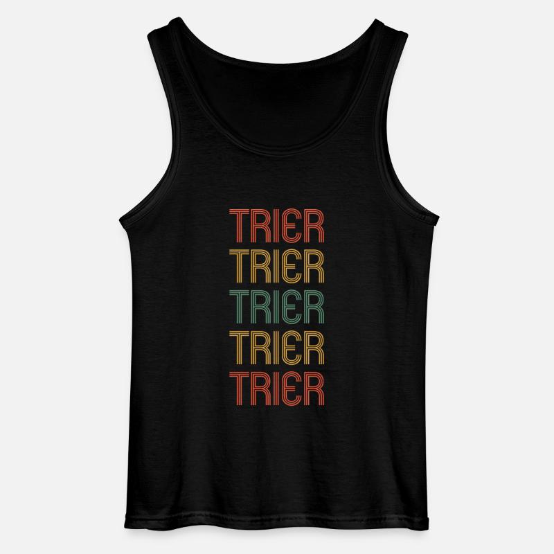 Triererin Trierer Trier - Gildan Männer Tank Top - Schwarz