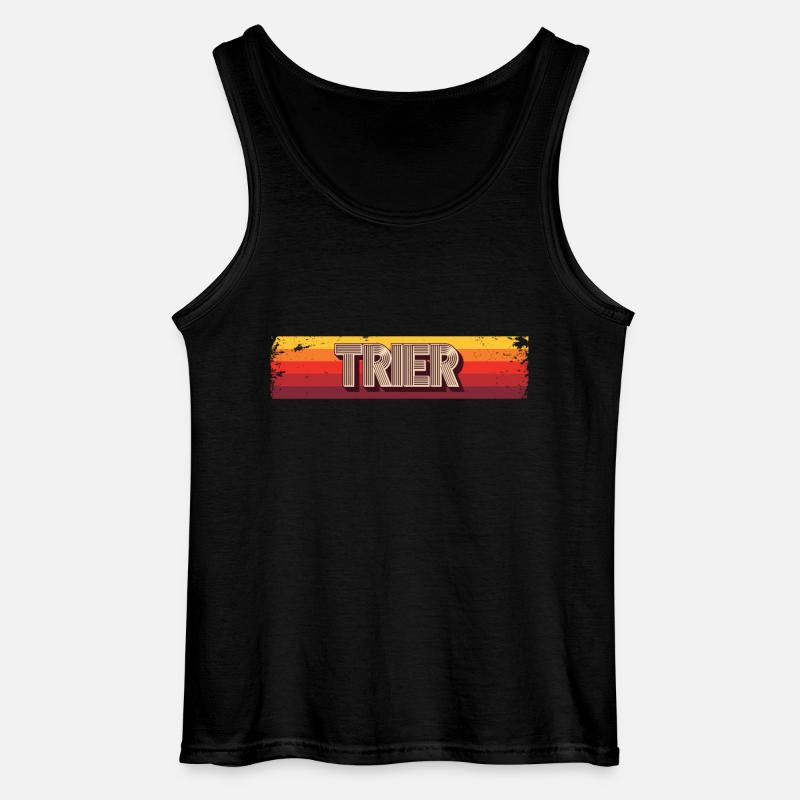 Triererin Trierer Trier - Gildan Männer Tank Top - Schwarz