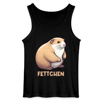 Fat ferret - Gildan Men’s Tank Top - black - Front - AI Model Male 185 dark (185cm)
