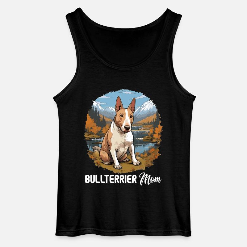 Hund Bullterrier - Gildan Männer Tank Top - Schwarz