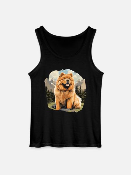 Hund Chow Chow - Gildan Männer Tank Top - Schwarz