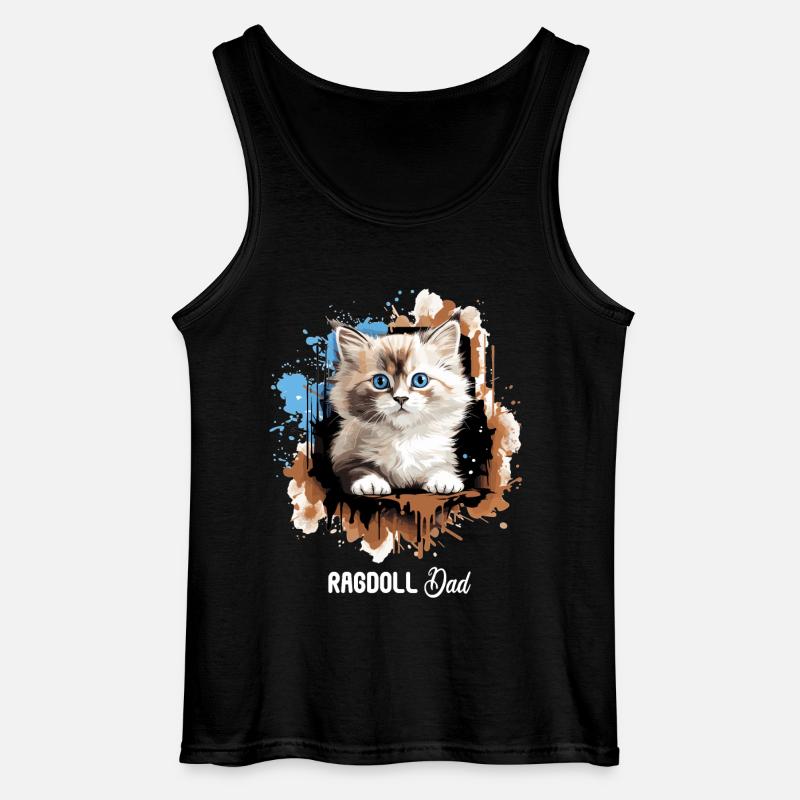 Ragdoll - Gildan Männer Tank Top - Schwarz