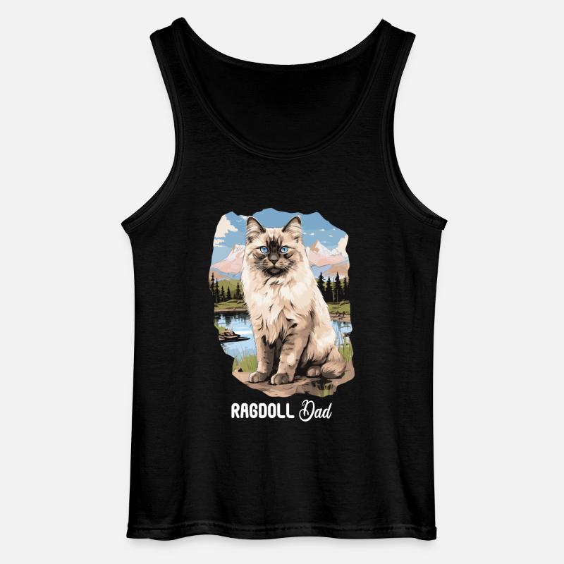 Ragdoll - Gildan Männer Tank Top - Schwarz