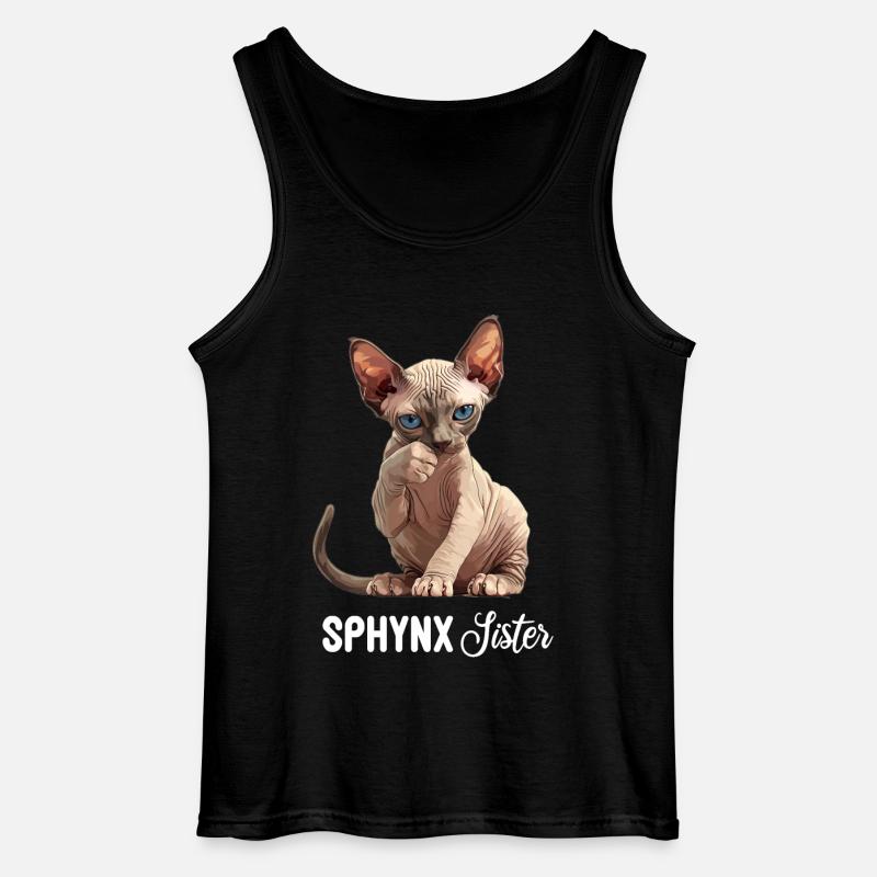 Sphynx Chaton Sphynx Chat - Débardeur Gildan Homme - noir