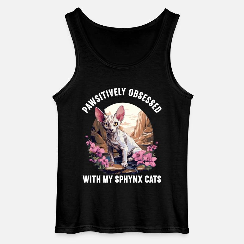 Sphynx Kätzchen Sphynx Katze - Gildan Männer Tank Top - Schwarz