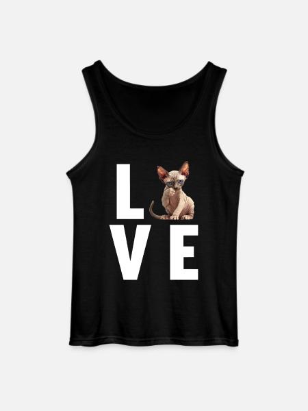 Sphynx Kitten Sphynx Cat - Gildan Men’s Tank Top - black
