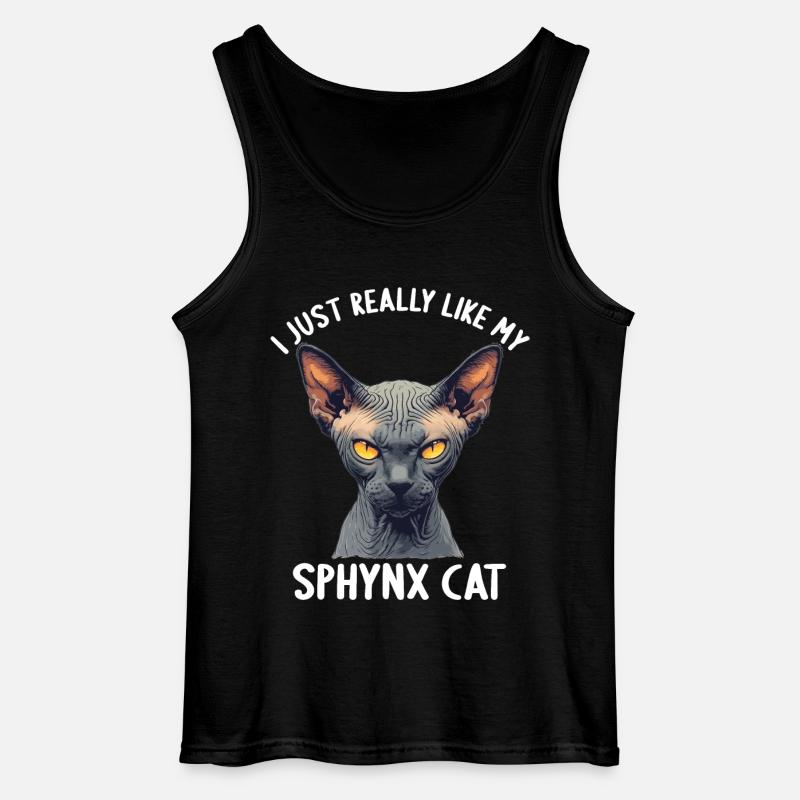 Sphynx Kätzchen Sphynx Katze - Gildan Männer Tank Top - Schwarz