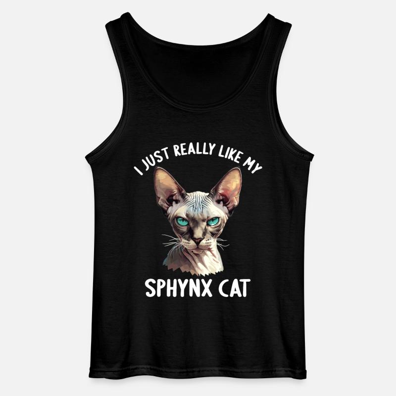 Sphynx Kätzchen Sphynx Katze - Gildan Männer Tank Top - Schwarz