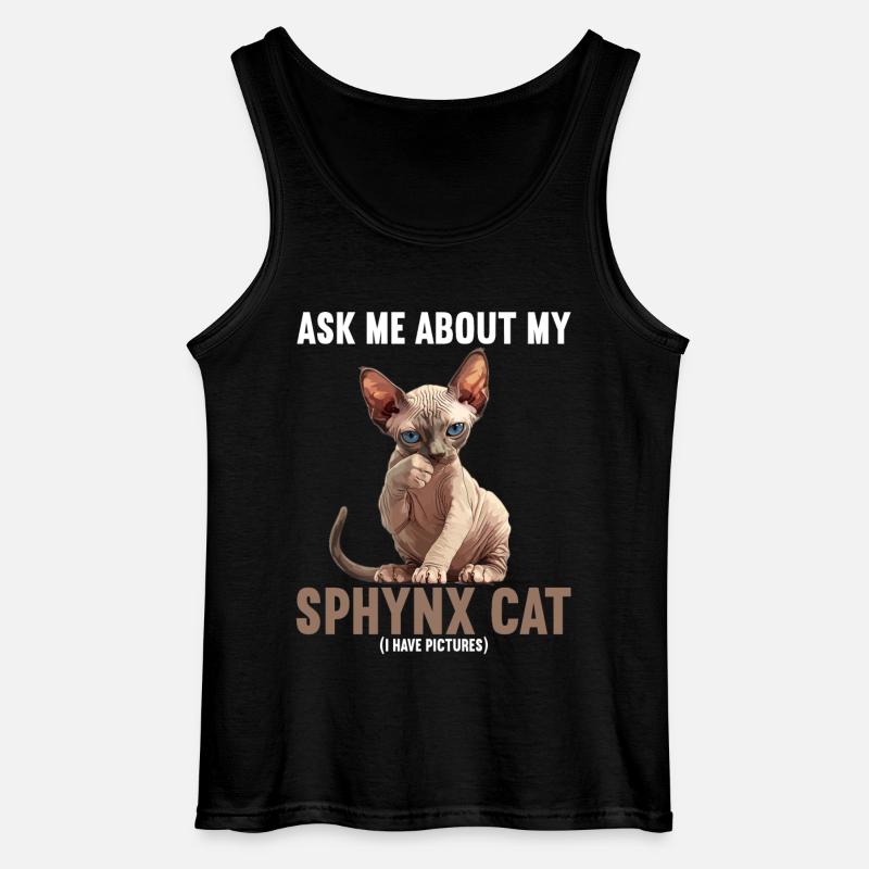 Sphynx Kitten Sphynx Cat - Gildan Men’s Tank Top - black