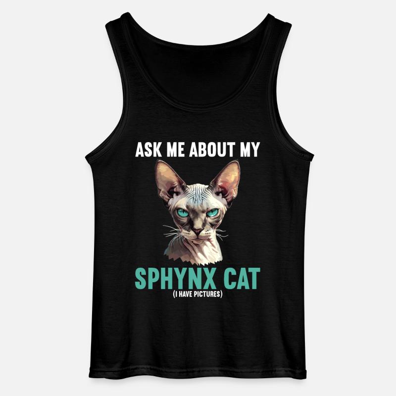 Sphynx Kätzchen Sphynx Katze - Gildan Männer Tank Top - Schwarz
