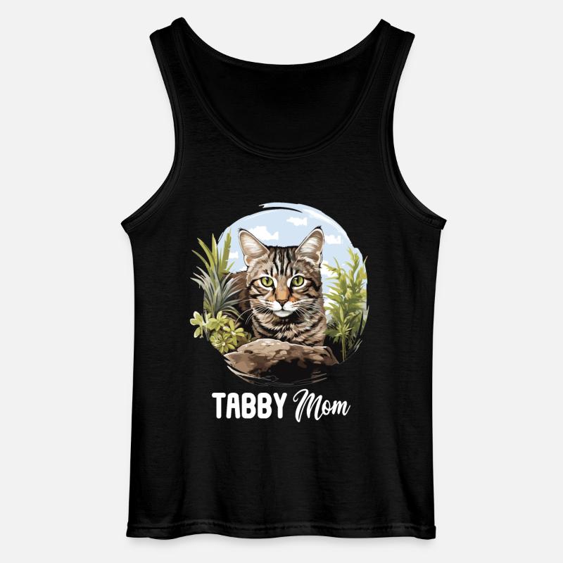 Tabby Kitten Tabby Cat - Gildan Men’s Tank Top - black