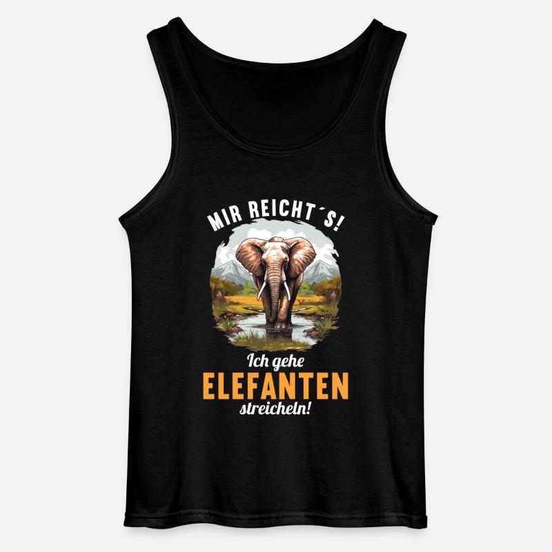 Elephant Elephant - Gildan Men’s Tank Top - black