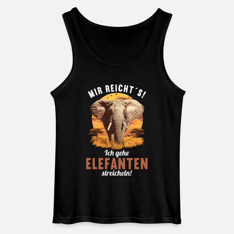 Elephant Elephant - Gildan Men’s Tank Top - black