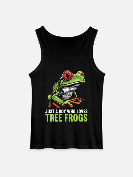 Tree Frog Baumfrösche Baumfrosch - Gildan Men’s Tank Top - black