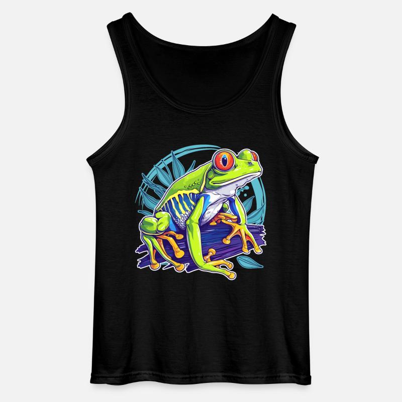 Tree Frog Baumfrösche Baumfrosch - Gildan Männer Tank Top - Schwarz