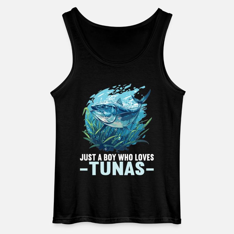 Tuna Thunfische Thunfisch - Gildan Männer Tank Top - Schwarz