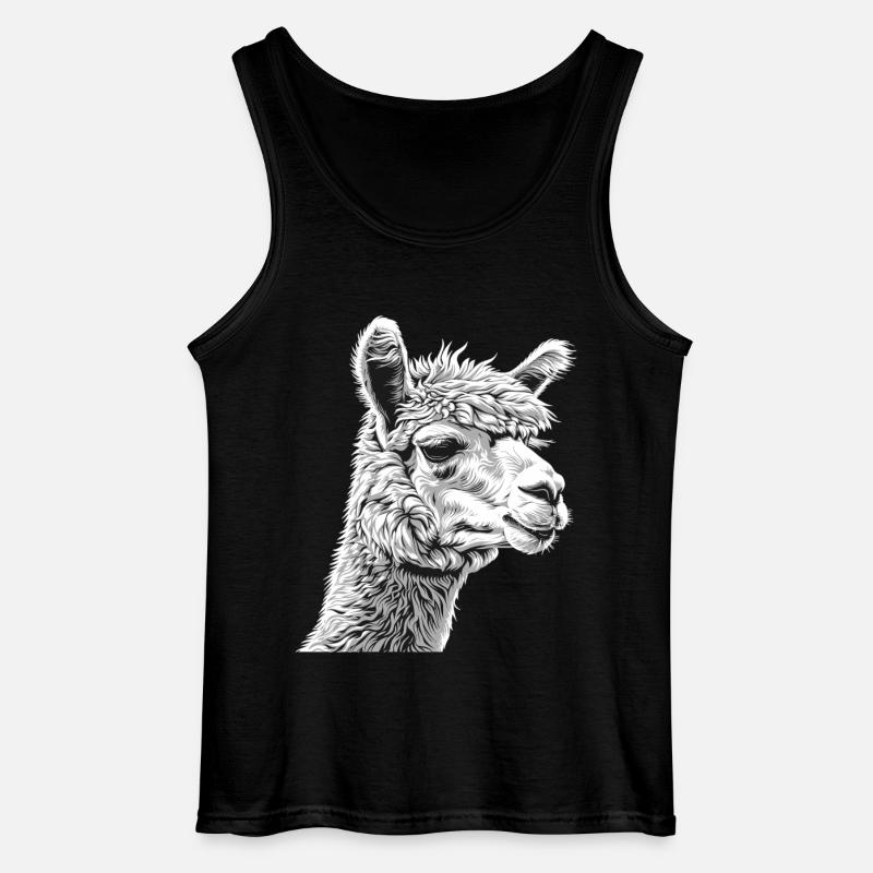 Alpaca Alpacas Alpaca - Gildan Men’s Tank Top - black