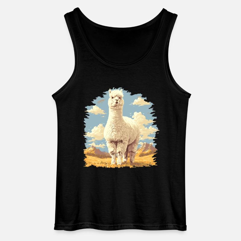 Alpaca Alpacas Alpaca - Gildan Men’s Tank Top - black