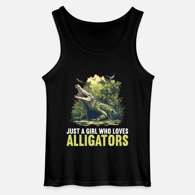 Alligatoren Alligator - Gildan Männer Tank Top - Schwarz