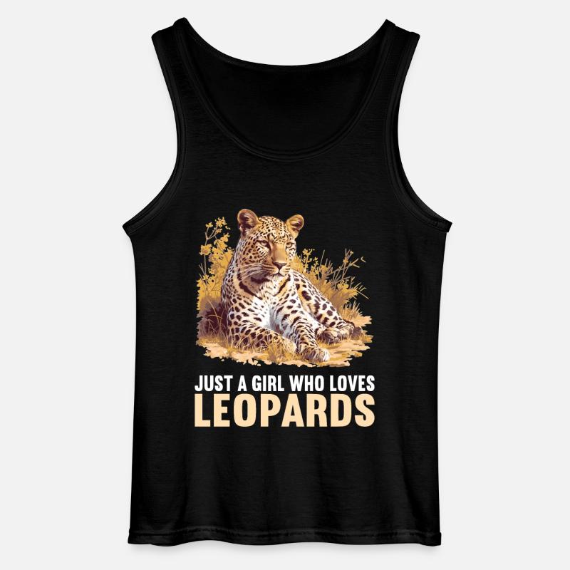 Leoparden Leopard - Gildan Männer Tank Top - Schwarz