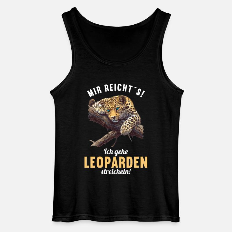 Leoparden Leopard - Gildan Männer Tank Top - Schwarz