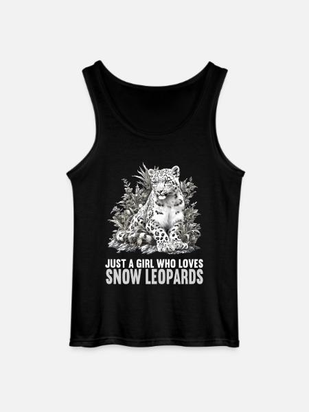 Snow Leopard Schneeleoparden Schneeleopard - Gildan Men’s Tank Top - black