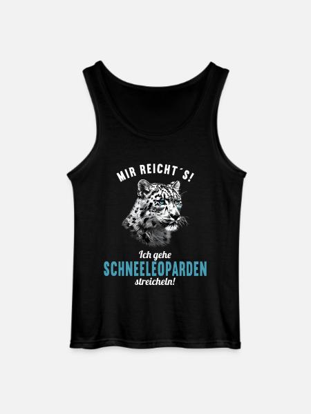 Snow Leopard Schneeleoparden Schneeleopard - Gildan Men’s Tank Top - black
