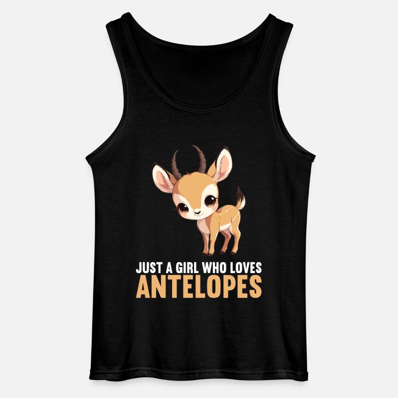 Antelope Antilopen Antilope - Gildan Männer Tank Top - Schwarz