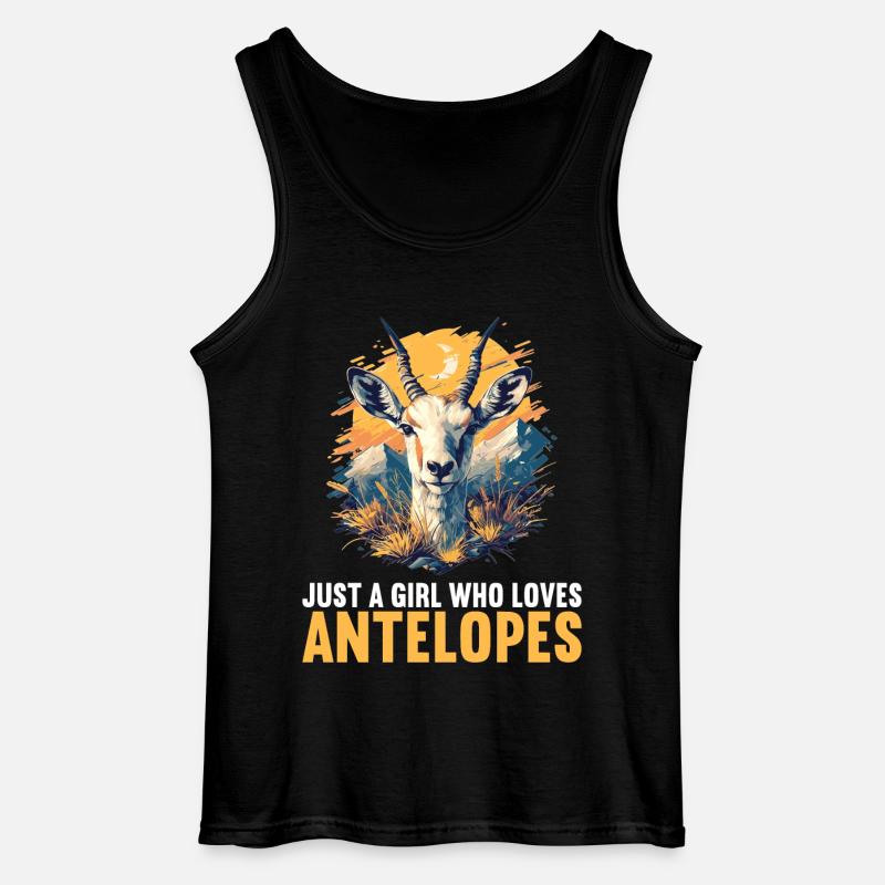 Antelope Antilopen Antilope - Gildan Männer Tank Top - Schwarz
