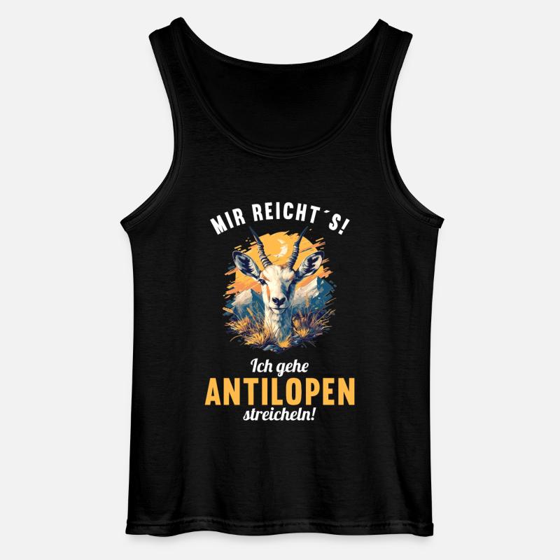 Antelope Antilopen Antilope - Gildan Männer Tank Top - Schwarz