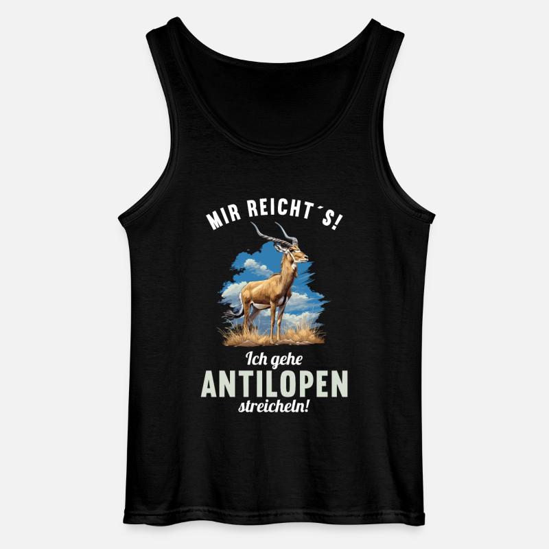 Antelope Antilopen Antilope - Gildan Men’s Tank Top - black