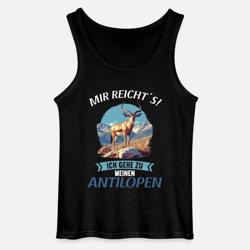 Antelope Antilopen Antilope - Gildan Männer Tank Top - Schwarz