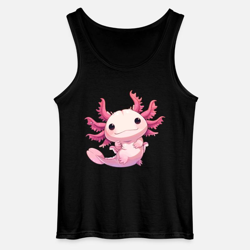 Axolotl - Gildan Männer Tank Top - Schwarz