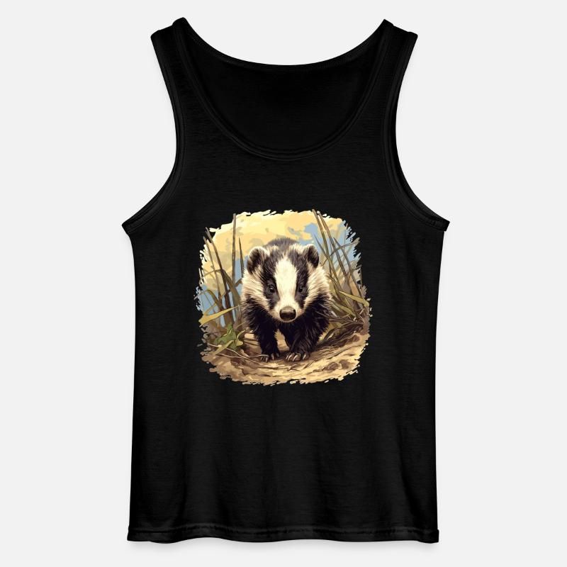 Badger Dachse Dachs - Gildan Männer Tank Top - Schwarz