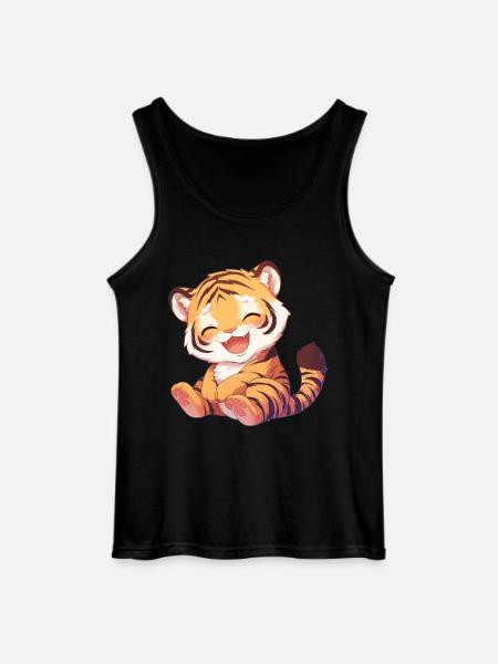 Bengal Tiger King Tiger - Gildan Men’s Tank Top - black