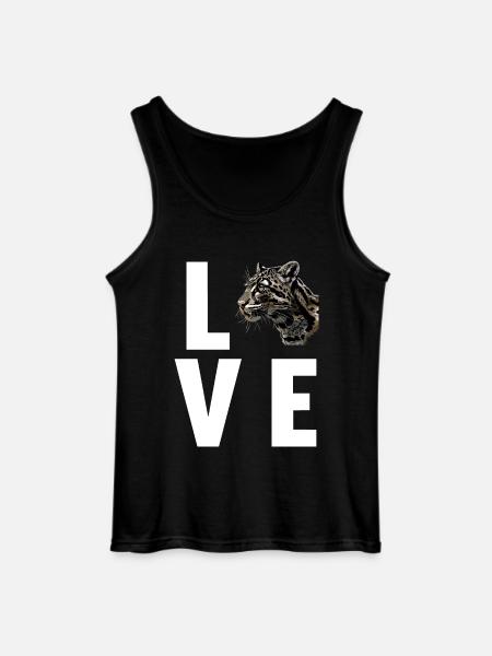 Clouded Leopard Nebelparder - Gildan Men’s Tank Top - black